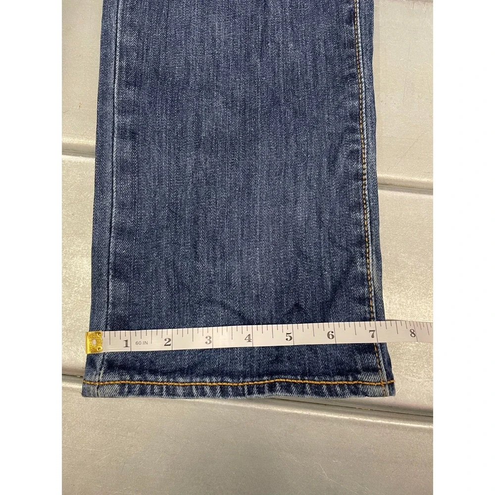 Levis 511 Jeans Mens 36X32 Blue Medium Dark‎ Wash Denim Slim Straight Fit Faded